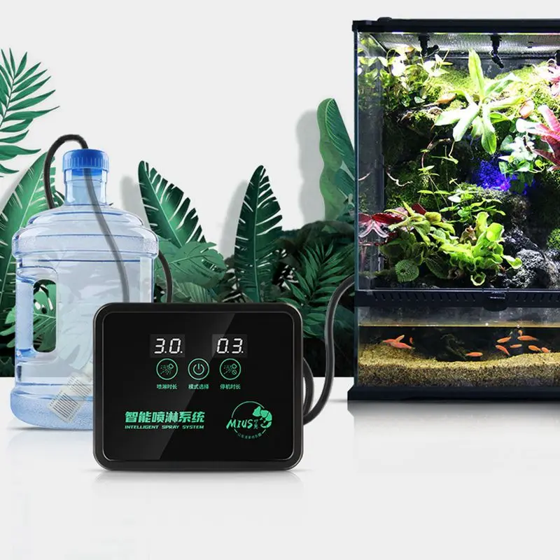 

Timing spray system Automatic Watering Potted Garden Sprayer Rain Forest Ecological Sprinkler System Touch Screen Intelligent