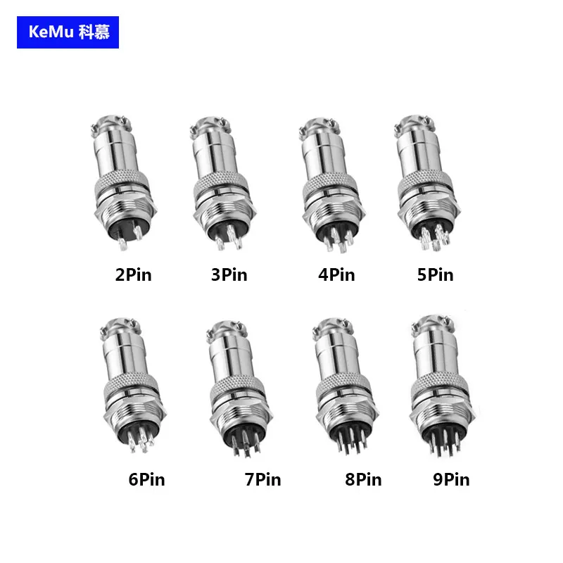 GX16 2/3/4/5/6/7/8/9 Pin Male & Female 16mm L70-78 Circular Aviation Socket Plug Wire Panel Connector Free Shipping