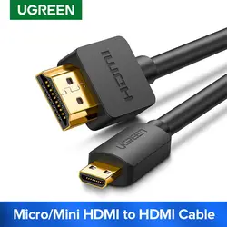 UGREEN Micro HDMI to HDMI Cable Adapter 4K/60Hz Ethernet for GoPro Hero7 Black Hero5 Raspberry Pi4 Lenovo HDMI Cable Micro 4K