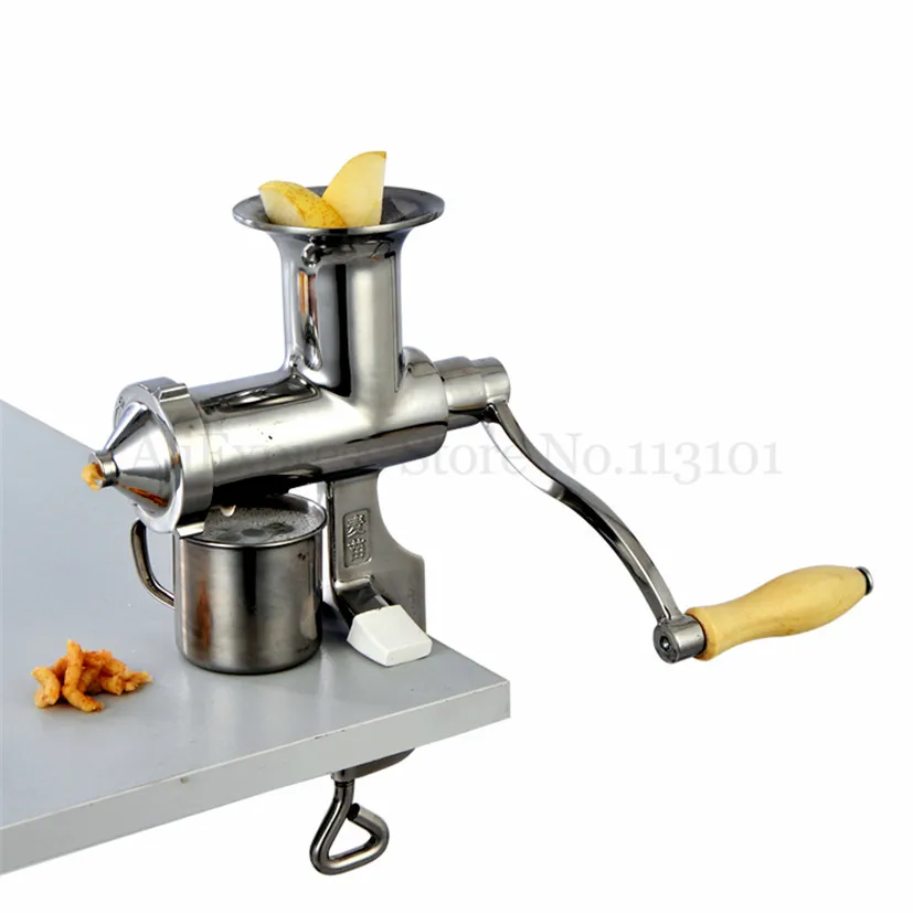 Wheat Grass Juice Extractor Upgraded Stainless Steel Juicer Squeezer Hand-operated High Juice Yield