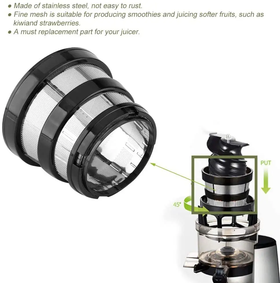 Für HUROM Entsafterfilter, Saftfilter mit kleinen Löchern, geeignet für SBF11/HU19/HU600/HU1100 Teile, Entsafterfilterkorb – Detail 11