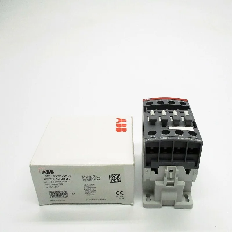 

ABB 4-ploe contactors AC-1 25A AC/DC operated 4 N.O. main poles AF09Z-40-00-21