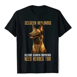 Belgian Malinois American Flag Funny T-Shirt Dog Gift T-Shirt Tops Shirt Fitted Gift Cotton Men's Top T-Shirts Fashionable