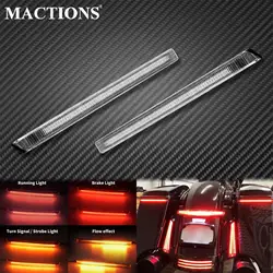 Motorcycle Led Flowing Saddlebag Brake Turn Signal Lamp Indicator Light For Harley Touring Road Electra Glide CVO Limited 14-23