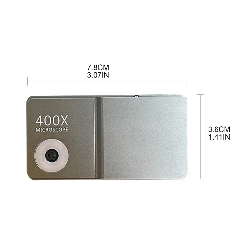 Microscópio de smartphone com lente óptica 400x, para microworld, crianças e adultos, compatível com iphone 13pro/13 pro max, envio direto