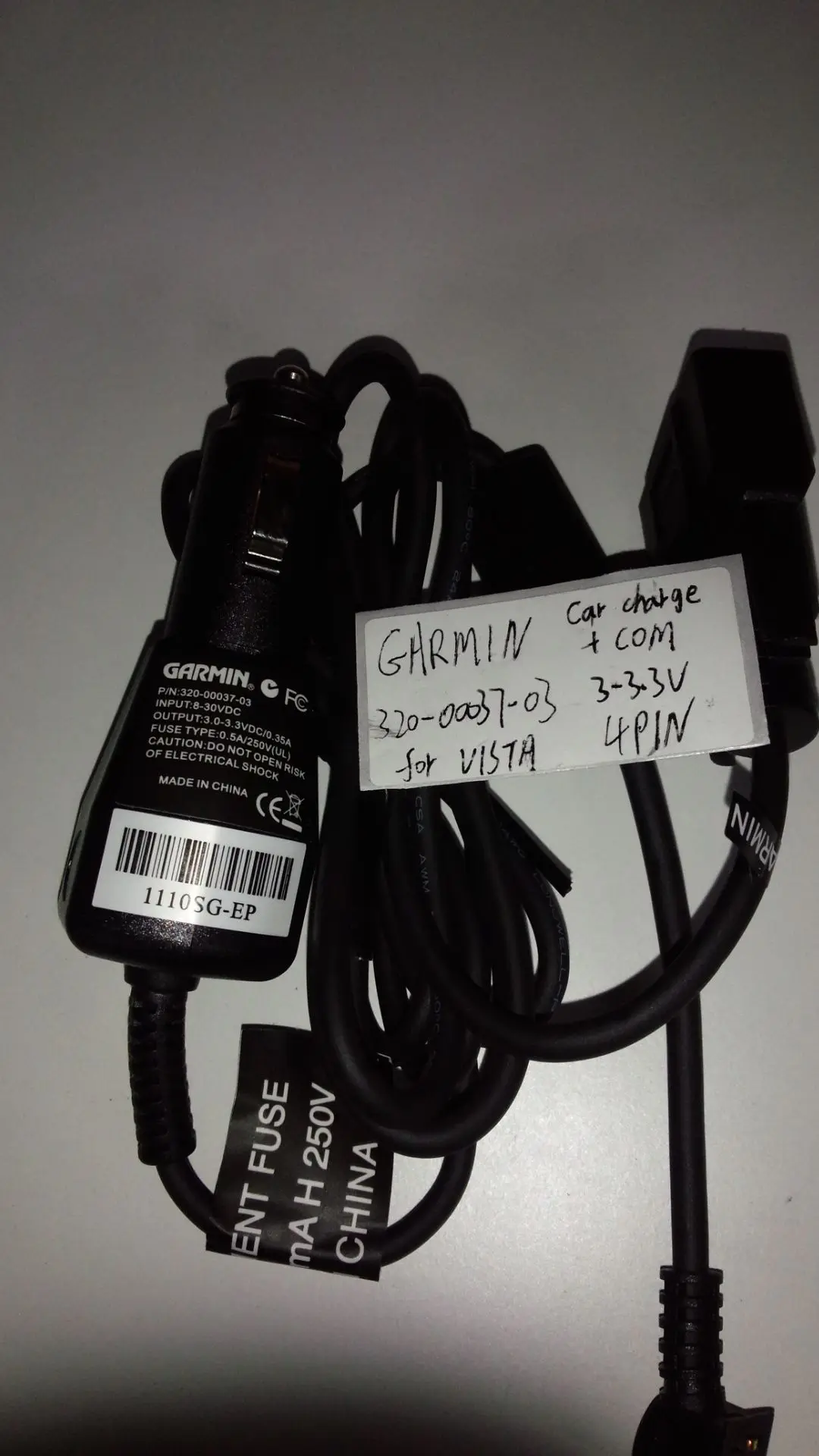 Garmin 320-00037-03 Car Charger & Serial Data Combo Cable For eTrex Vista H