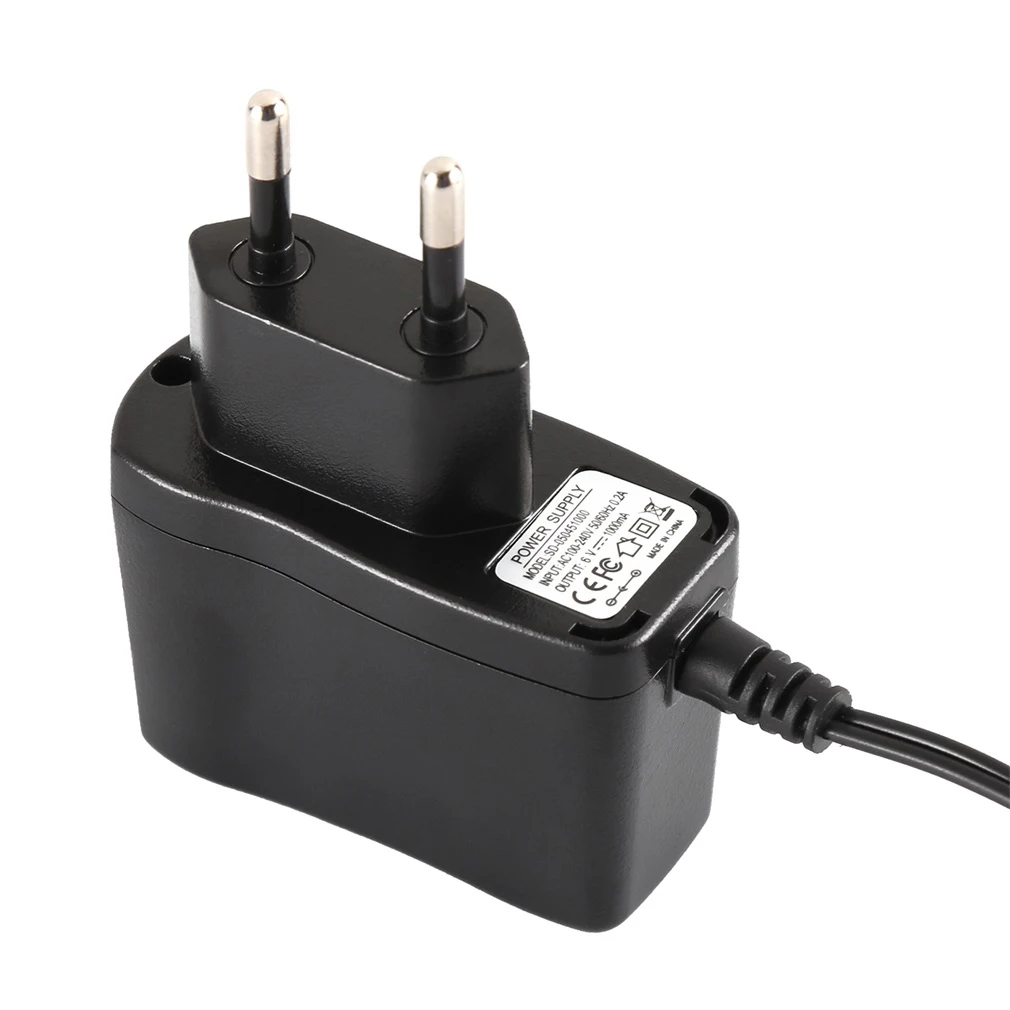 

Power Adapter EU US UK Input AC110-240V 50/60HZ 0.2A Output6V 1000mA Light Weight Wide Compatible Plug and Play