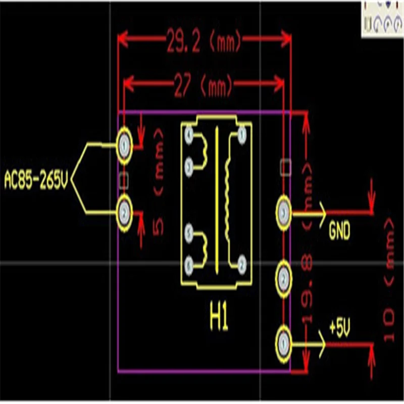 Precision 5V700mA (3.5W) Isolation Switching Power Supply AC-DC Step-down Module Green Board