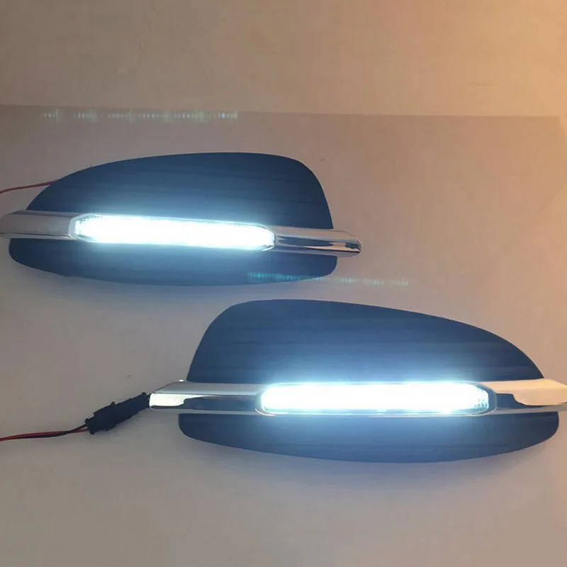 2PCS LED Daytime Running Light For Mercedes Benz V-Class Vito V250 V260 2016 2017 2018 Car Accessories 12V DRL Fog Lamp