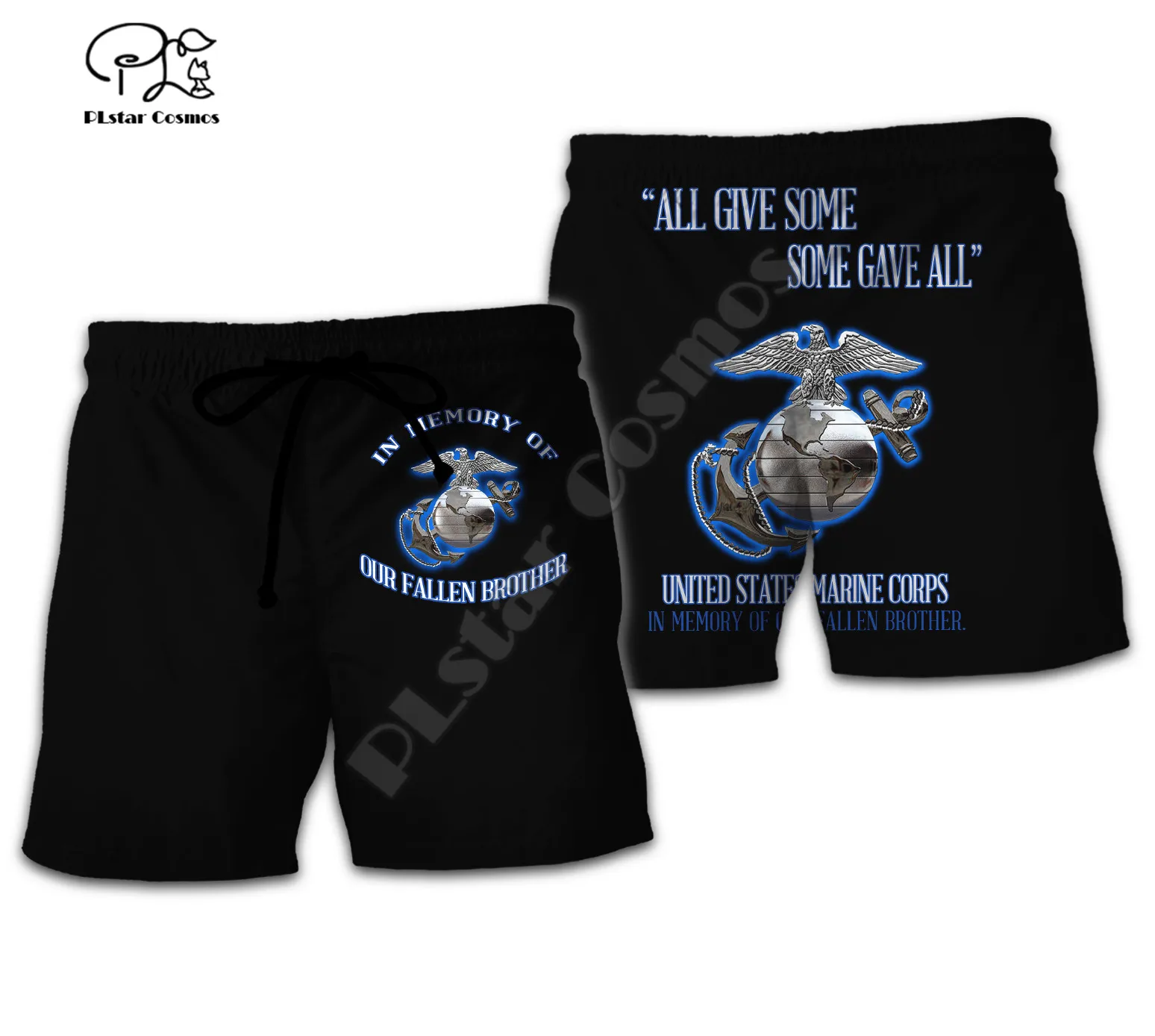 PLstar Cosmos USMC Marine Corps 3D Printed 2021 New Fashion Men/Women Summer Casual Shorts Beach Short Pants Drop Shipping U30