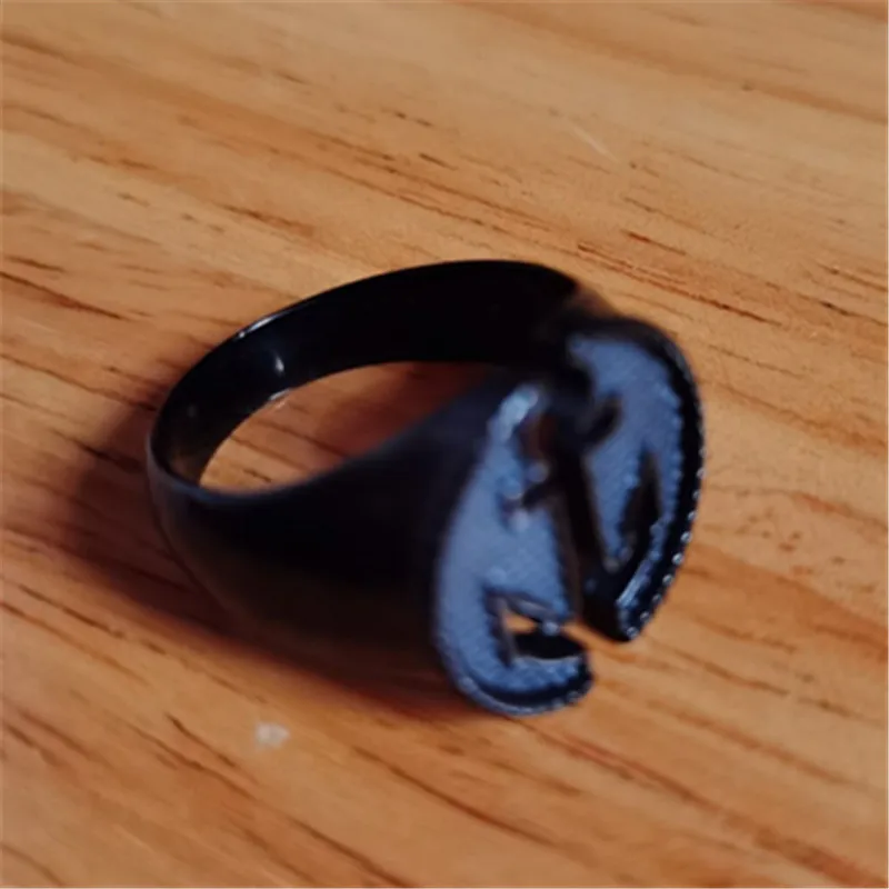 Bague de personnalité Punk ancre en acier inoxydable pour hommes, anneau ouvert