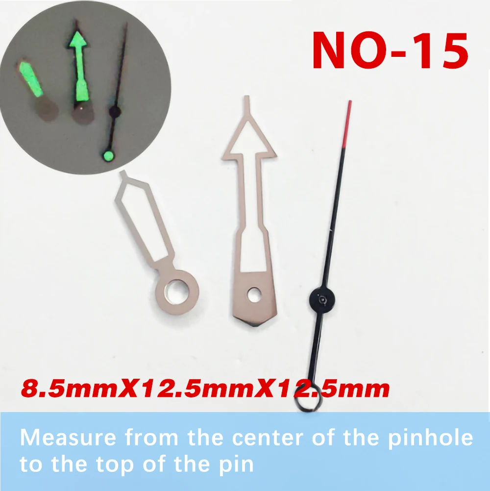 N  pointer watch accessories super bright blue, green and gold pointer suitable for NH35 movement pointer, NH36