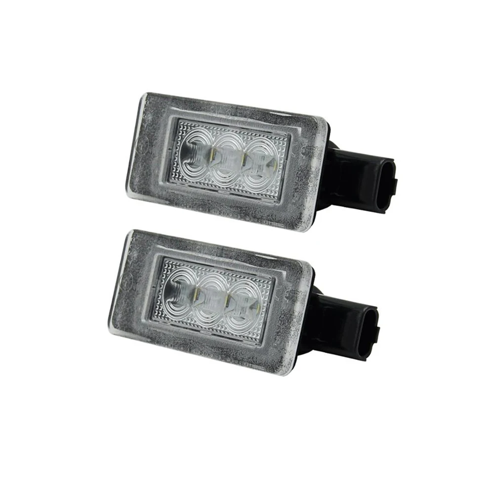 2Pcs For Peugeot 207 208 308 2008 For Citroen C5 High Brightness White LED License Plate Light Number Plate Lamp