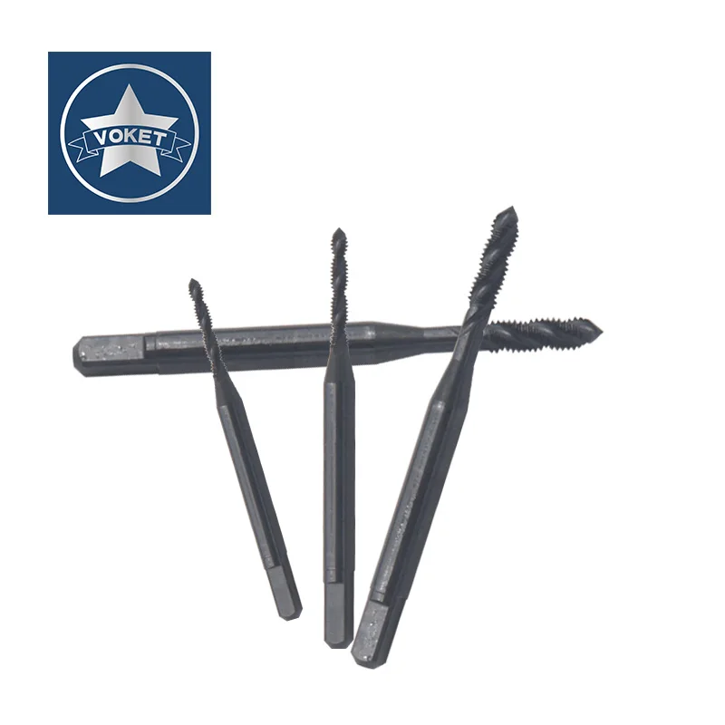 VOKET HSSE-M35 JIS Standard With OXIDATION Spiral Fluted Tap M1.4 M1.6 M1.7 M1.8 M2 M2.2 M2.5 M2.6 Machine Screw Thread Taps