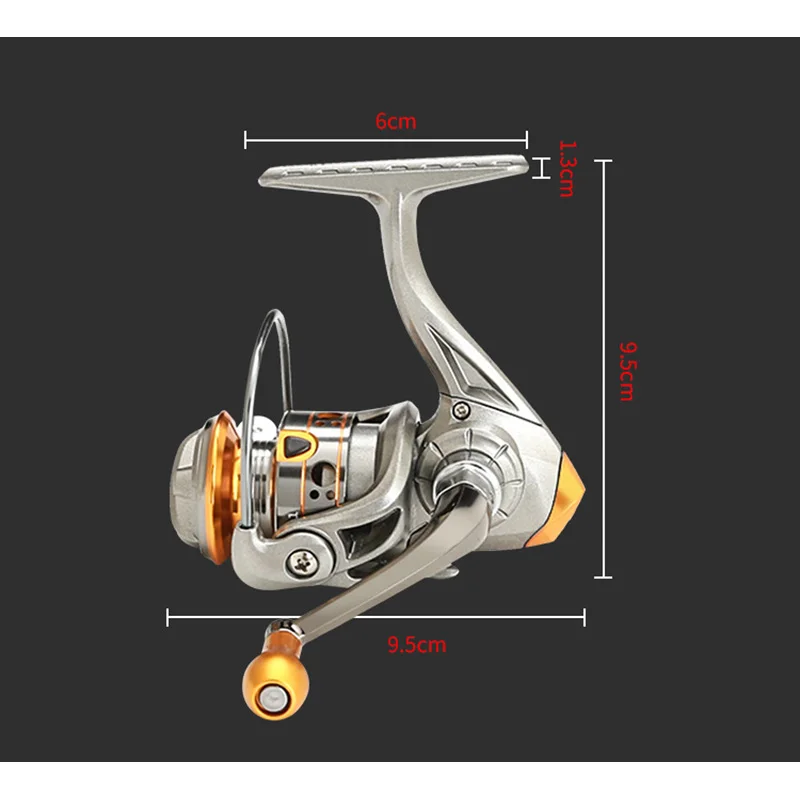 Mini Fishing Reel 5KG Max Drag DC150 No gap Rock fishing Lure Freshwater Small Spinning  reel