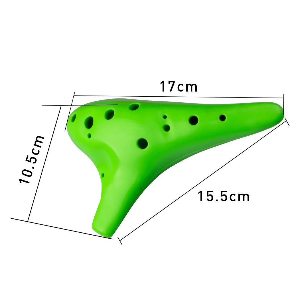 12-hole Ocarina Resin Plastic Alto C Tuning Ocarina New 12-hole Multicolor Flute Adult Children\'s Instrument Christmas Gift