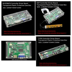 transparent Acrylic protective controller board box case For our M.NT68676 TV 2AV EDP controller driver board kit