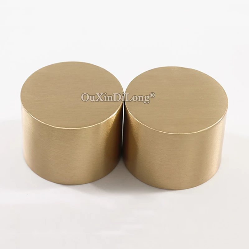 HOT 2PCS European Heavy Brass Furniture Feet Cover Chair Sofa Table Leg Feet Protectors Tube Cup Furniture Leg Ferrules Durable