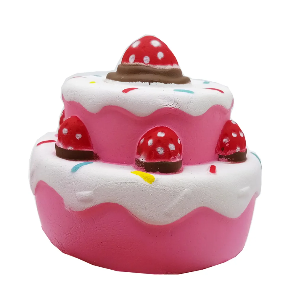 

NEWSlow rebound stra Soft Slow Rebound Three-Layer Strawberry Cake Toy Slow Rebound Three-Layer Strawberry Cake Simulation Model