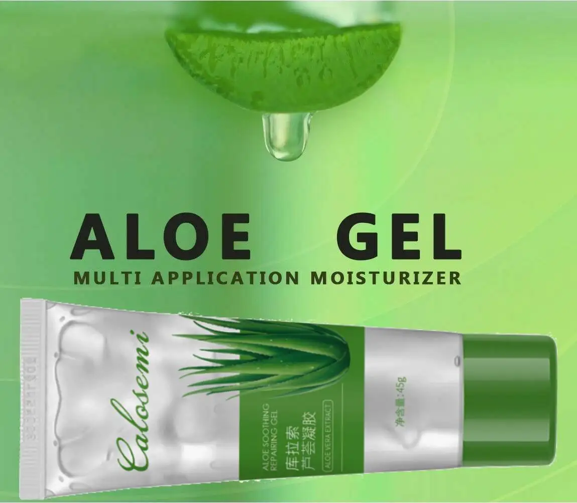 100% PURE ORGANIC ALOE VERA GEL HEALING MOISTURIZER Relieves Redness Fight Against Sensitive Repair Skin After Chemical Peeling