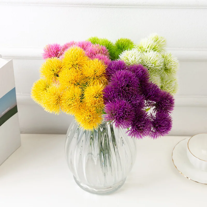10 Stück Künstliche Pflanzen, Löwenzahn-Plastikblumen, Vasen für Heimdekoration, Zubehör für Neujahr, Hochzeit, Dekorative Kunstpflanzen – Detail 6