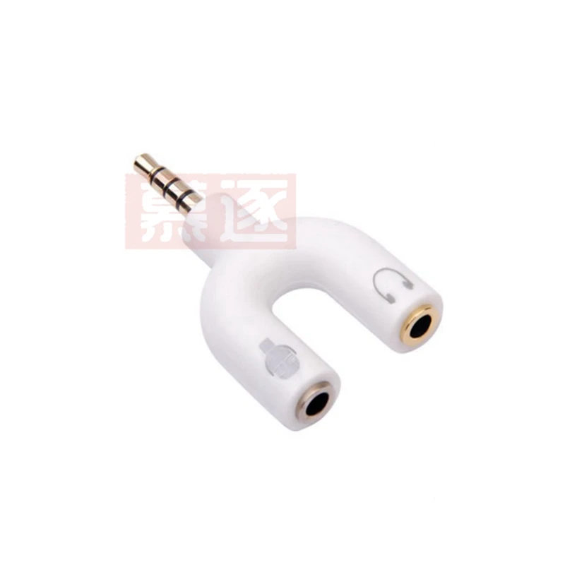 Divisor y de áudio estéreo de 3.5mm, macho para 2 fêmeas, adaptador de entrada para fone de ouvido