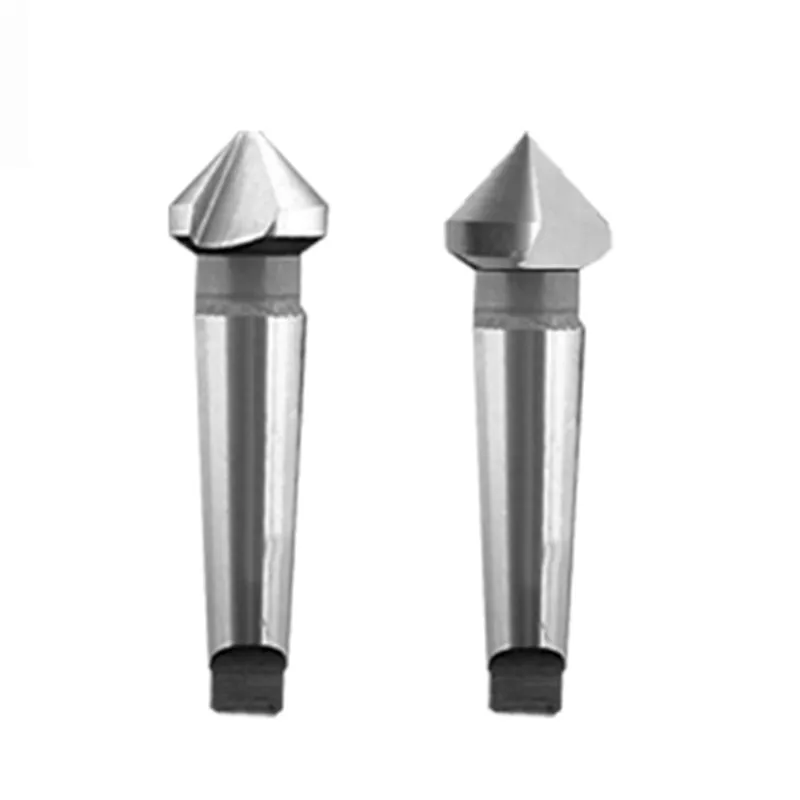 Taper shank chamfering cutte with 90 degree three / single-edged morse chamfering tool countersink drilling round hole drill bit