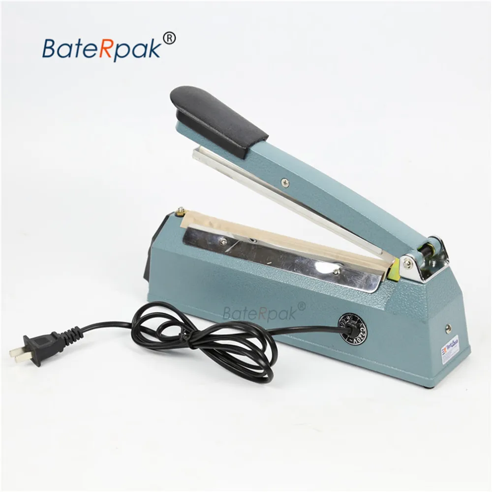 FR-200B (ختم 8 مللي متر) BateRpak فيلم بلاستيكي لحام ، الألومنيوم احباط حقيبة ، كرافت ورقة حقيبة التدفئة دفعة ختم آلة ، الحديد الجسم 220 فولت
