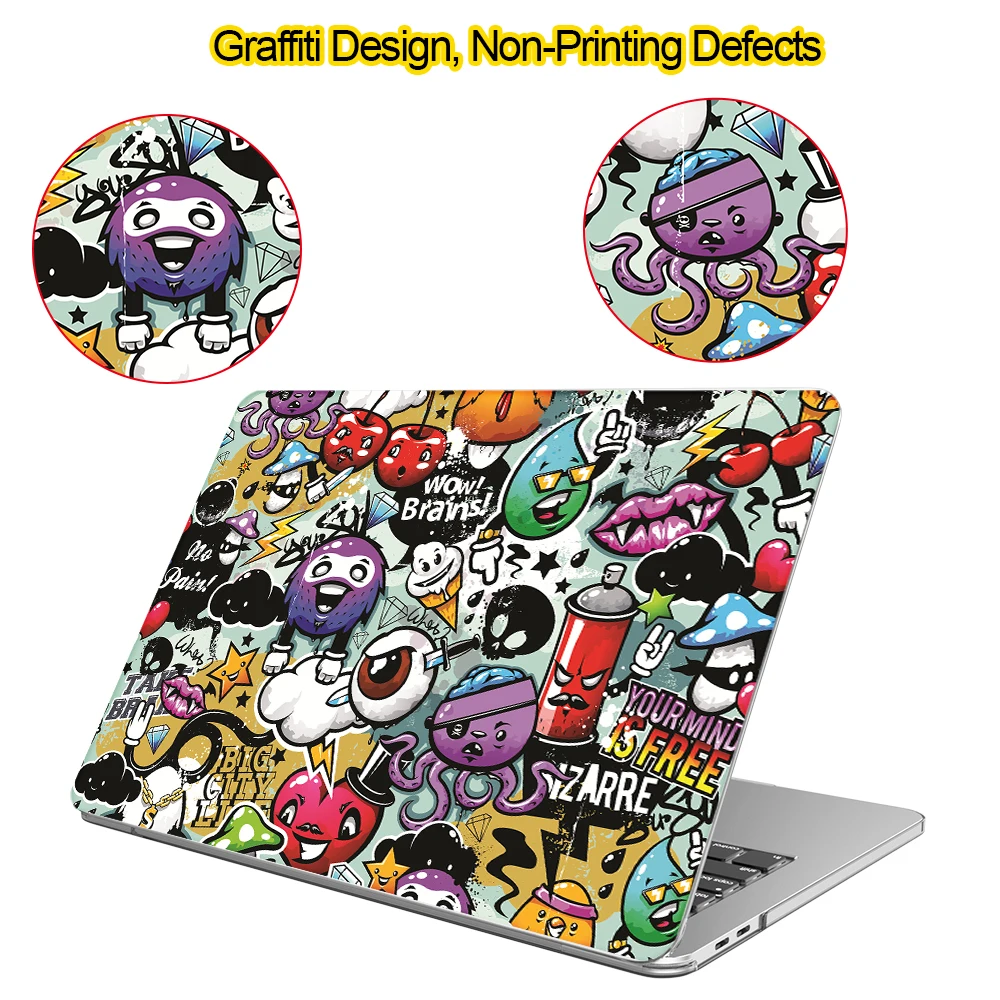 MTT Laptop Case For Macbook Pro 13 14 16 Touch Bar for macbook air 13 13.6 M1 M2 funda Cartoon Laptop Sleeve a2179 a1932 2023