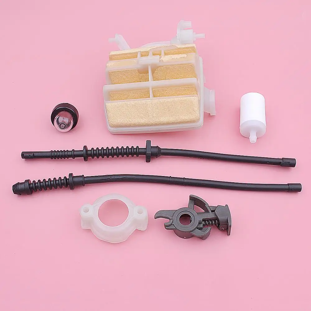 Base do Filtro de ar de Retorno de Combustível Flange Linha De Controle Kit Para Husqvarna 445 450 445E 450E Peças de Motosserra 577535101 544080803