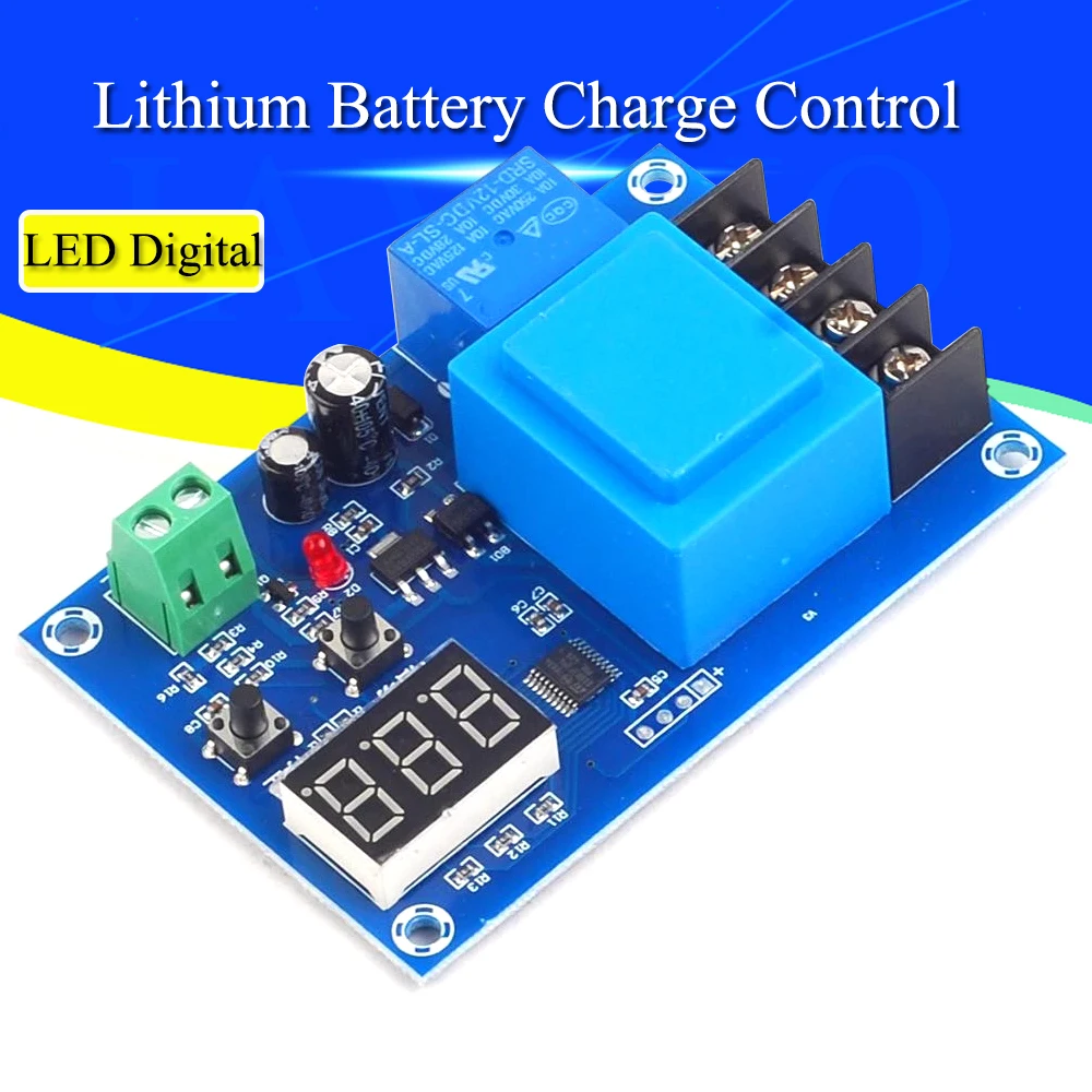 XH-M602 Digital Control Battery Charging Control Module AC 220V Lithium Storage Battery Charger Control Switch Protection Board