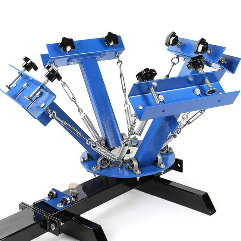 4 Color 1 Station Silk Screening Screenprint Press Screen Printing Machine
