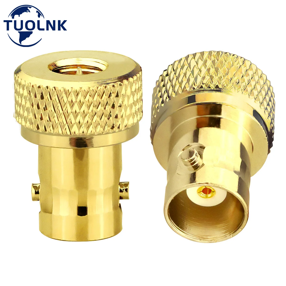 2pcs/lot SMA Apaállat hogy BNC Nőnemű RF Befon vkit csatlakozó számára Két Mód Rádióadó RF coaxial Adapter BNC hogy SMA Befon vkit Adapter goldplated