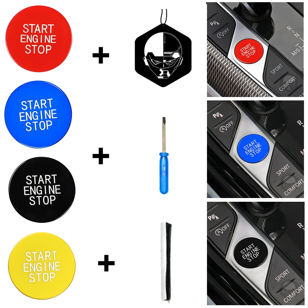 

Engine Start Stop Switch Button Cap Replace Sticker One-Button Cover Trim For BMW New 3 Series G20 G05 G06 G07 G14 G29 F40 F44