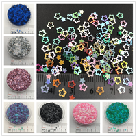 3mm Hollow Star P PVC loose Sequins Glitter Paillettes for Nail Art Manicure, Wedding Confetti,Accessories for Ornament/Crafts
