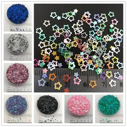 3mm Hollow Star P PVC Paillettes sciolte Paillettes Glitter per Nail Art Manicure, coriandoli da sposa, accessori per ornamento/artigianato