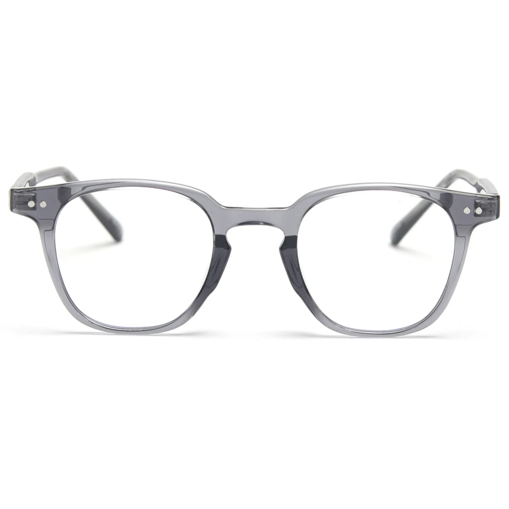 Kachawoo-gafas cuadradas para hombre y mujer, lentes ópticas TR90, anti luz azul, transparente, gris y negro, marco hecho a mano, estilo coreano