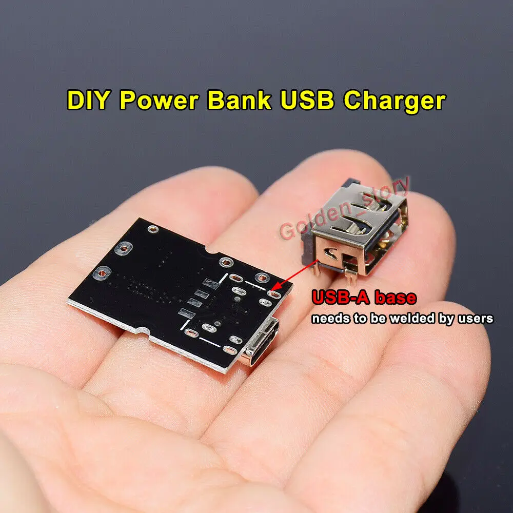 2A 5V Type-C USB 3.7V 18650 Lithium Li-ion Battery Charging Board Module DIY Power Bank