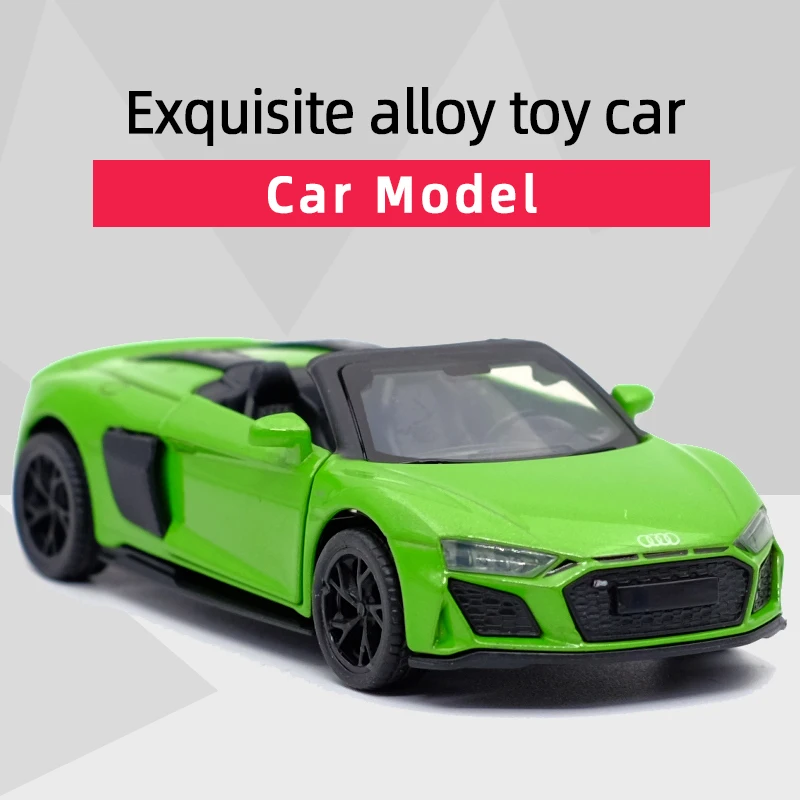 

Caipo R8 Spyder Car Alloy Diecast Car Model Toy With Pull Back /For Children Gifts /Educational Toy Collection