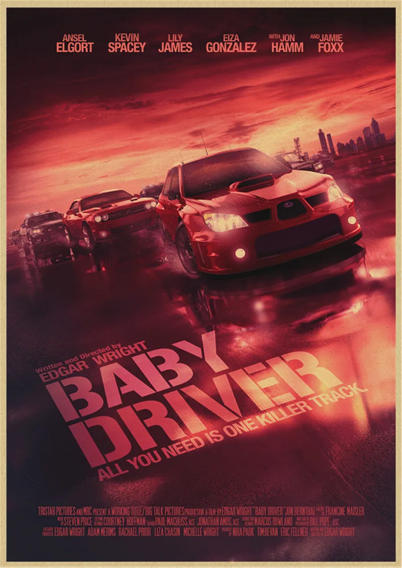 الأفلام الكلاسيكية سائق الطفل كرافت ورقة الملصقات والمطبوعات صور على الحائط خمر المشارك ديكور المنزل ديكور