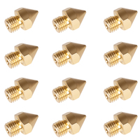 Creality CR-10S PRO 0.4/0.6/0.8mm Fine Thread nozzle D6xd0.4xH13_M6x0.75 For CR-10S Pro/CR-10S Pro V2/CR-10 Max 12pcs