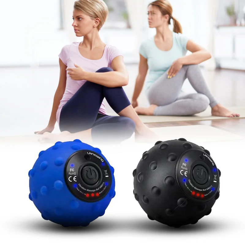 Rechargeable Electric Fitness Massage Ball Deep Tissue Self-myofascial Release Body Fascia Relaxation Yoga Exercise Relieve