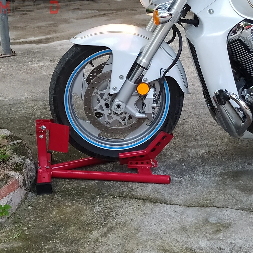 Herramienta de soporte de reparación de elevador de rueda delantera de motocicleta, Universal, para la mayoría de neumáticos de 15 "-20", Harley, Honda, Suzuki, Kawasaki, Yamaha, Ducati