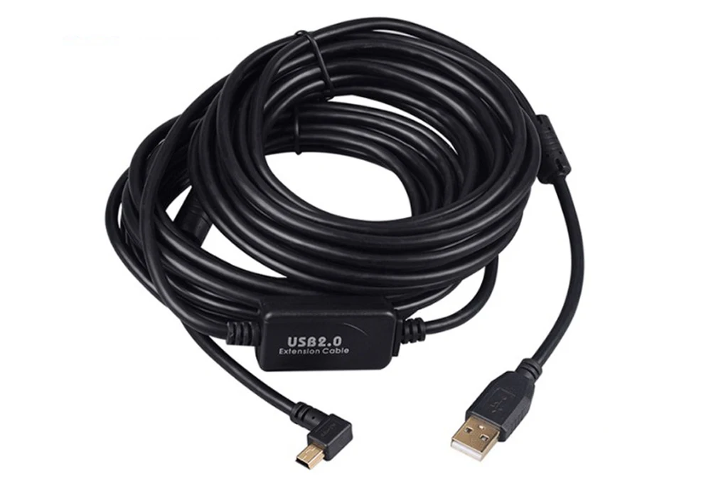 2M 3M 10M 20M 30M 90-Grad 5-Pin Mini-USB-Kabel Lade- und Datenübertragungs-Verlängerungskabel für digitale Überwachungskameras und Netzwerke – Detail 4