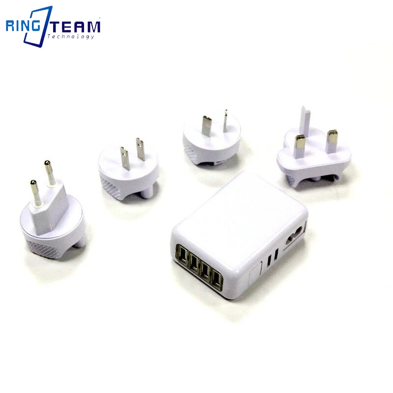 

5V2.1A Travel Charger. USB Wall Free Plug Can Replace the Four Specifications of the US/EU/UK/AU