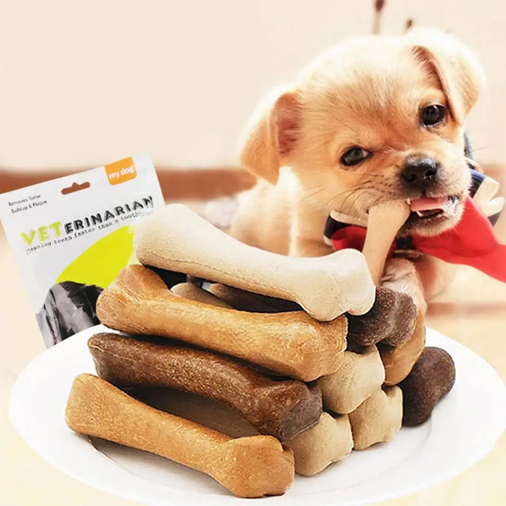 

30Pcs Dog Bone Molar Stick Snack Food Treats Chews Oral Hygiene Toy Pet Supplies Doggy Bite Tools Toys