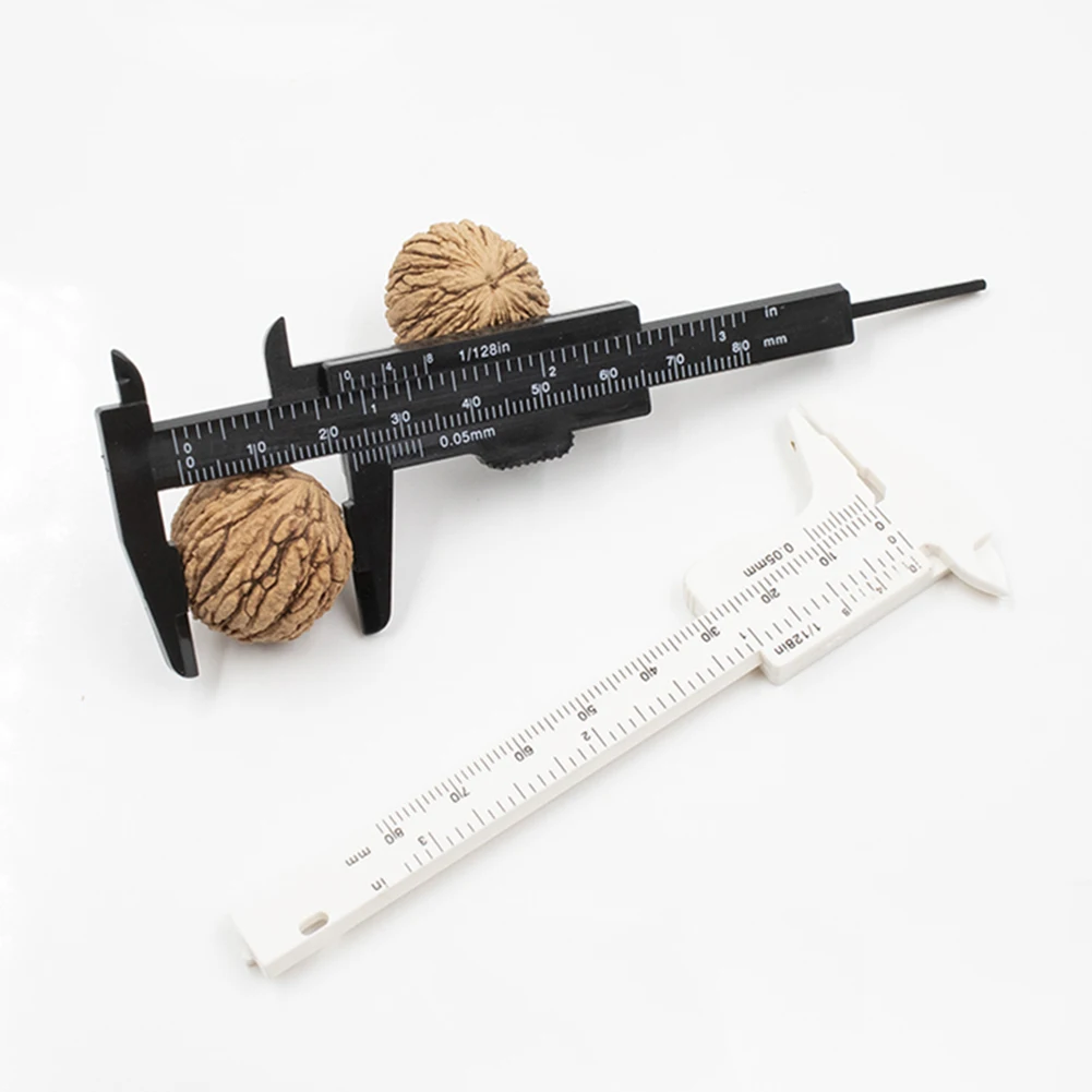 Micromètre à pied à coulisse à Double échelle, Mini outil de mesure du diamètre, Gadget pour le travail du bois, mesure de la profondeur, 80mm