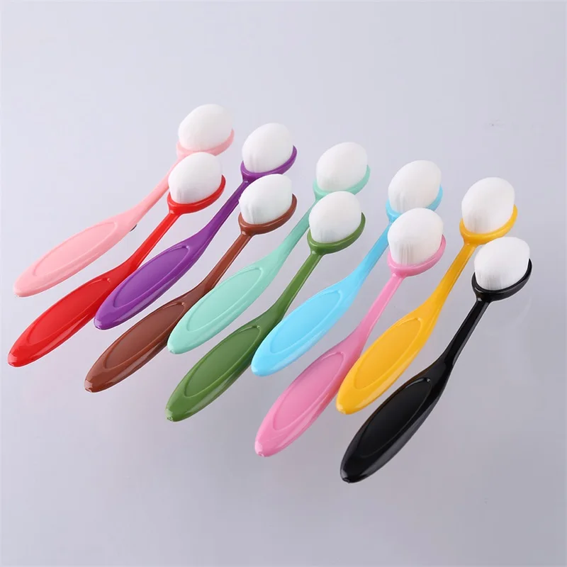 10 Pcs/set Blending Brushes Ergonomic Handles Used for Coloring Making Card Brushing Painting Craft Different Colors Small Tools