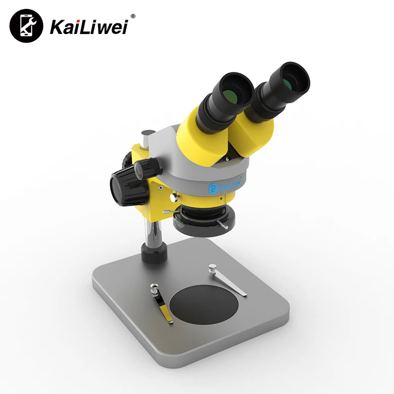 Imagem -02 - Kailiwei Micro Microscópio Estéreo com Zoom Binocular Ferramenta para Reparo de Telefone Celular com Luz