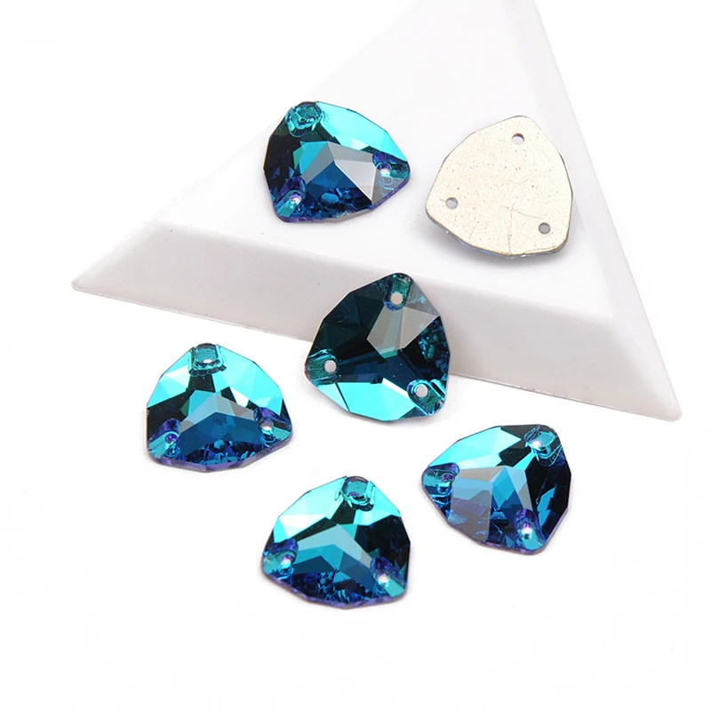 YANRUO 3272 Fat Triangle Alle Farben Aufnähsteine Glas Kristall Strasssteine AAAAAA Qualität Nähsteine für Kleidung, Kleider, Schuhe – Detail 22